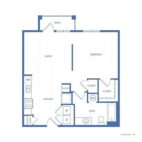 Floor plan 1X1 A4
