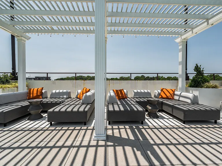 Cabana/Lounge Booths On Rooftop Pool Deck Area