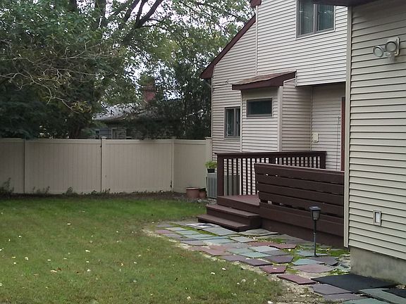 In the backyard.