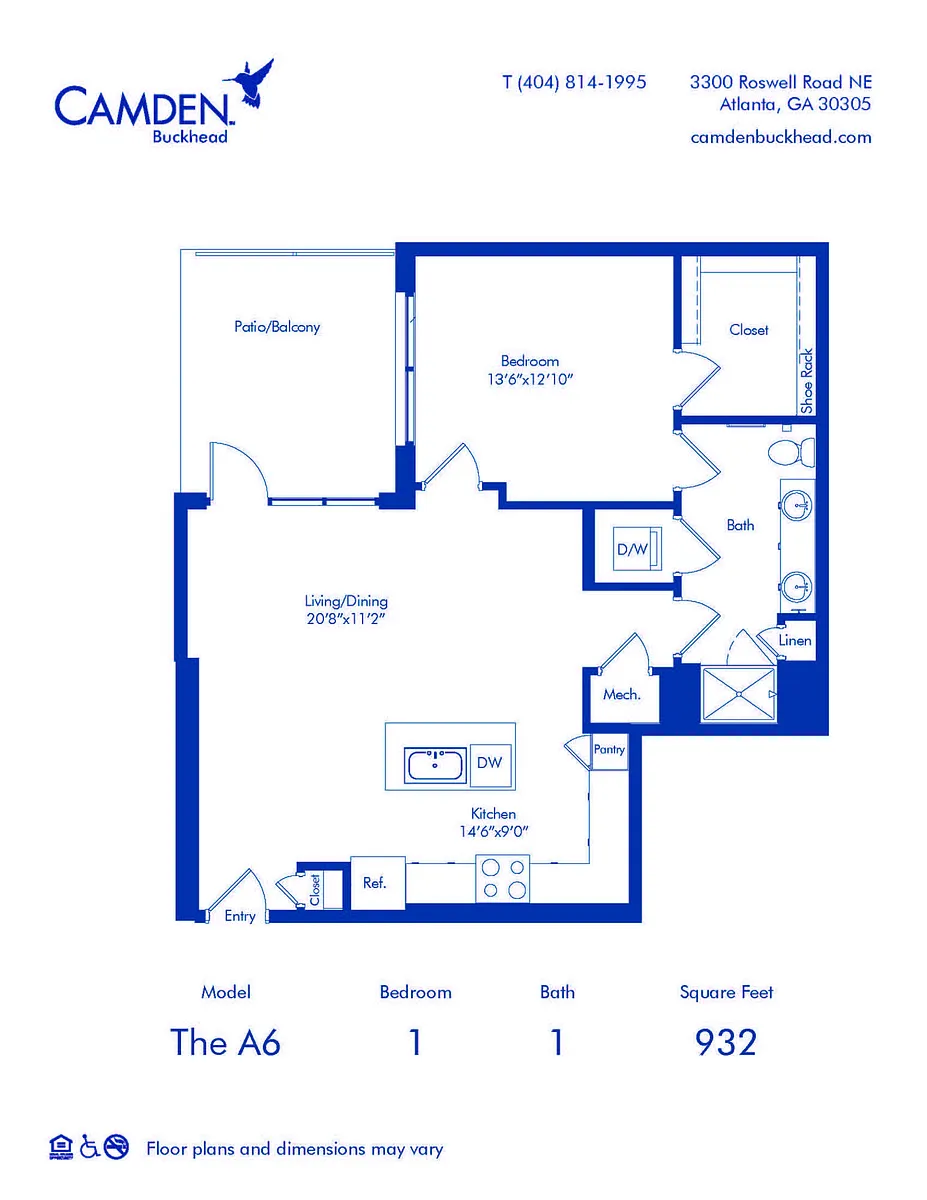 Floor plan The A6