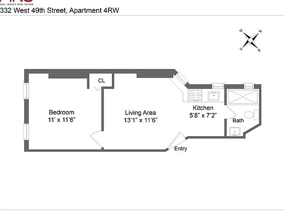 2nd image of 332 W 49th St APT 4RW