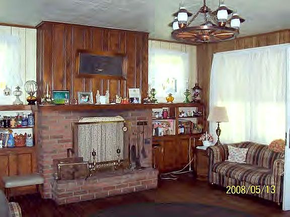 Woodburning fireplace