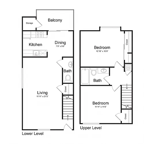 Floor plan Lexington - Central Park at Whisman Station