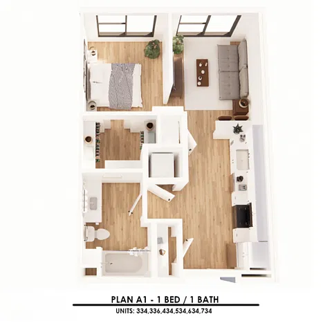 Floor plan A1 0X1