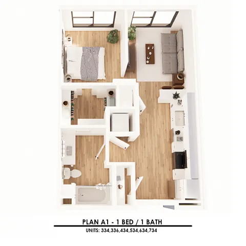 Floor plan A1 0X1