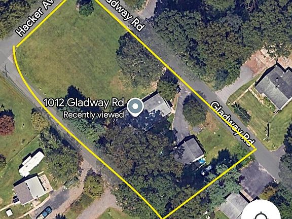 Arial view of house and yard