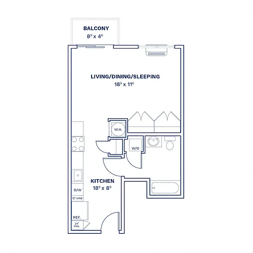Floor plan Studio-S2