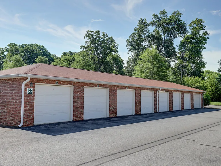 Detached garages at Autumn Winds apartment homes in Clarksville, TN