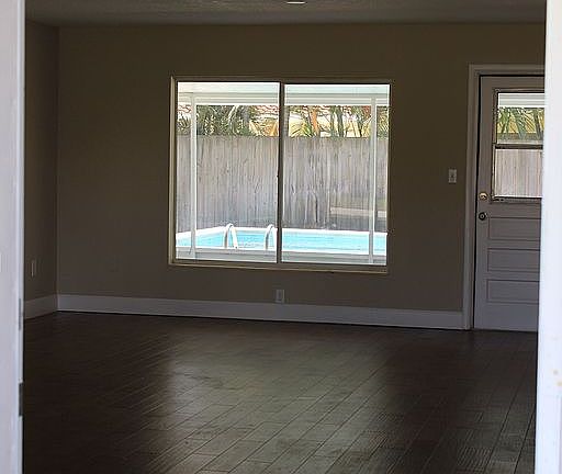 Hand-scraped hardwood floors