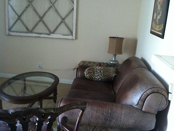 Side view of living room coming from hall