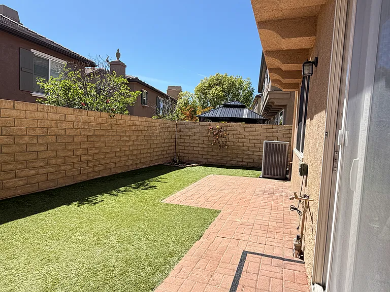 Patio with turf