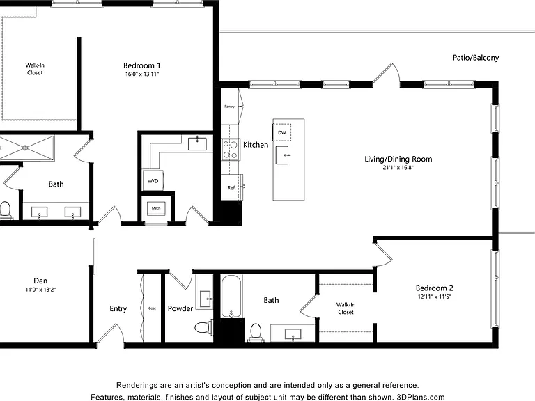 2 Bed 2 Bath | 1919 sq ft 2 Bed 2 Bath | 1919 sq ft