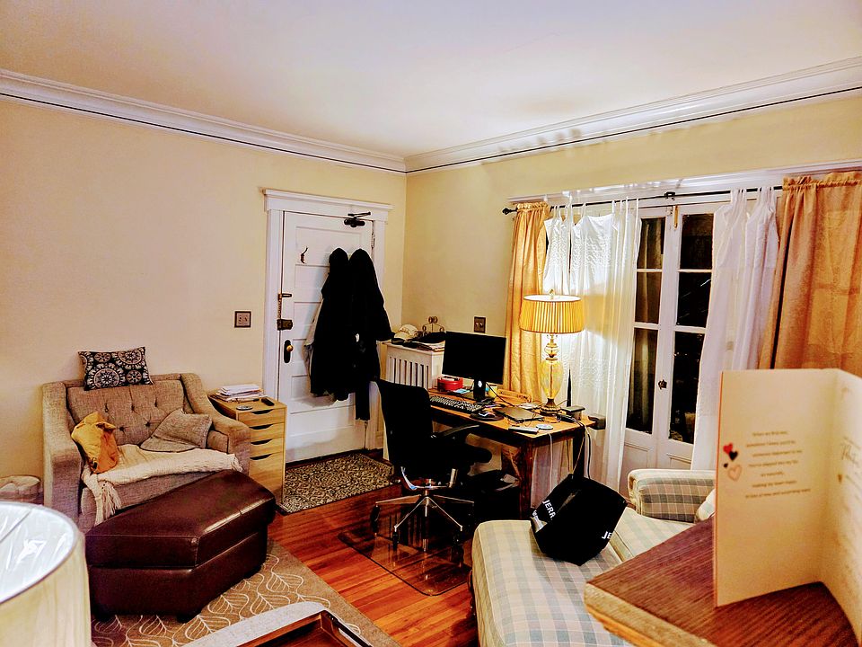 Living room looking at front door