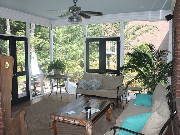 Relaxing screened porch