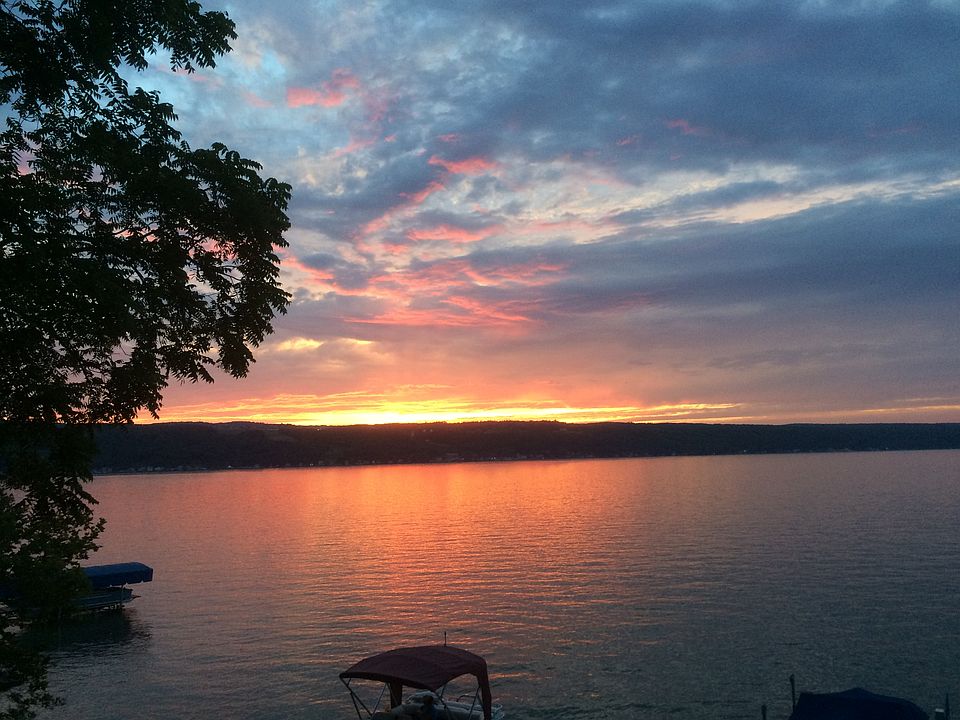 Sunset over Keuka Lake