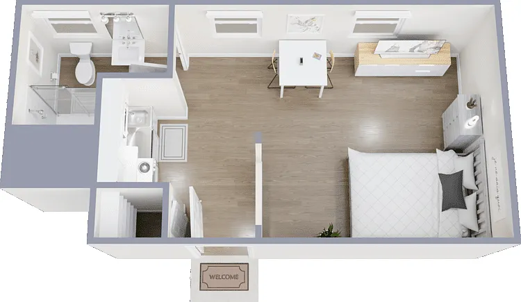 Studio Floorplan Diagram