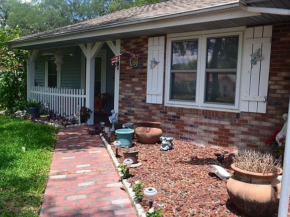 Front walk leading into home.