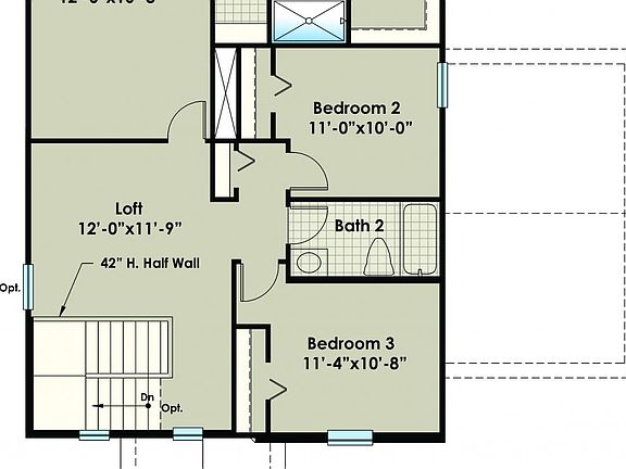 Engage Upper Floor Plan