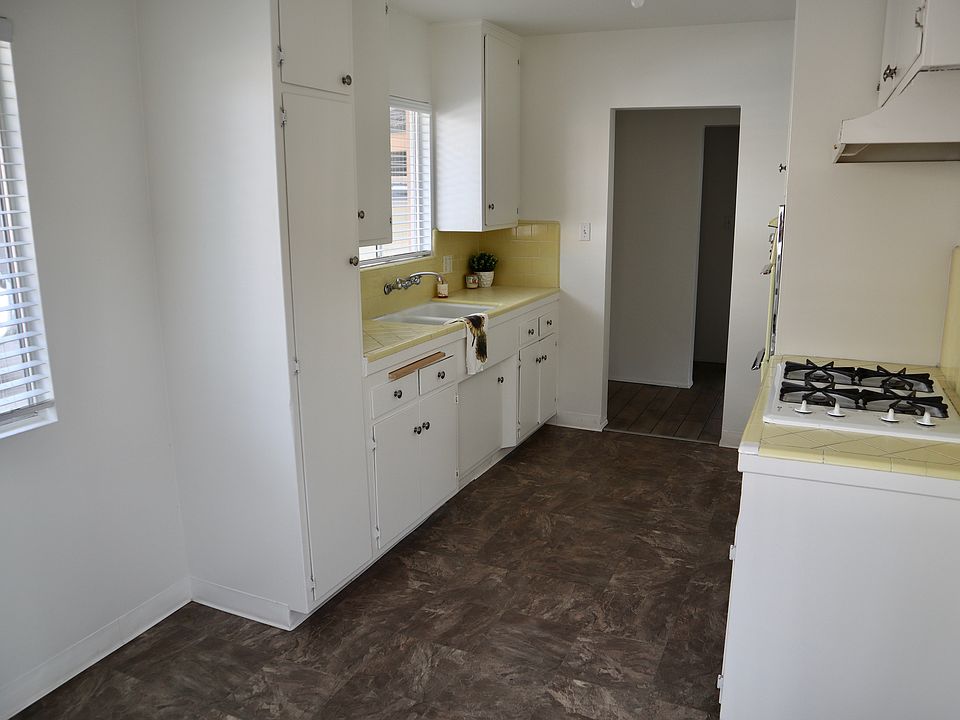 Kitchen open to dining area.