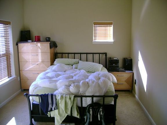 Master bedroom has ceiling fan w/dimmer lighting + 2 windows