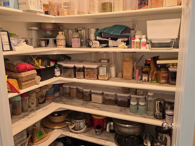 Spacious pantry room
