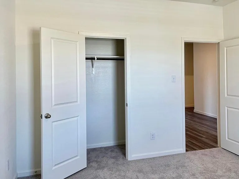 Bedroom facing front yard
