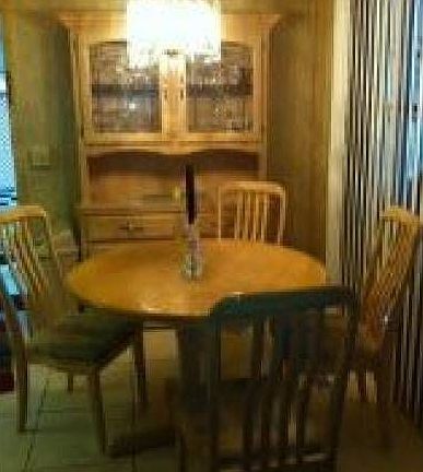 Dinning room, glass hutch