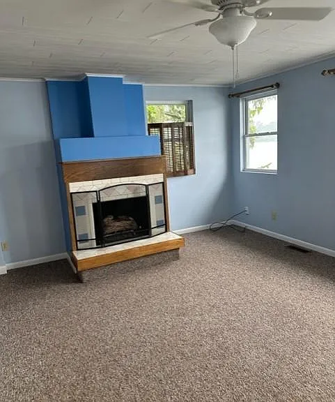 Living Room and gas fireplace