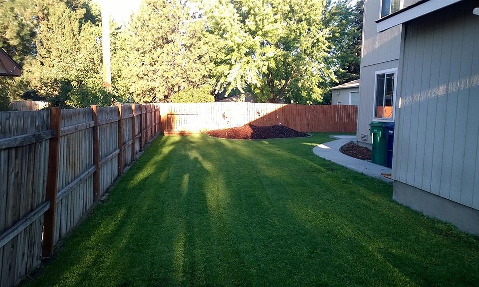 South side yard on property