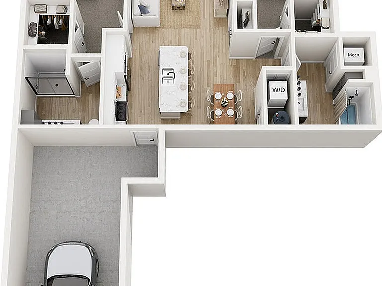 Floor Plan 2B | Seasons at Elgin | Apartments in Elgin, IL Floor Plan 2B | Seasons at Elgin | Apartments in Elgin, IL