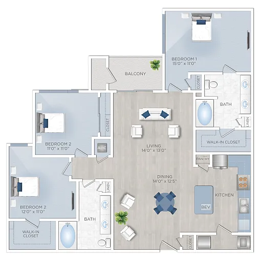 Floor plan Willowcrest (D1)