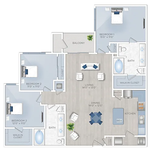 Floor plan Willowcrest (D1)