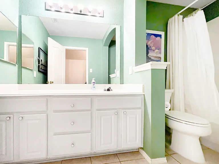 Second Bathroom with Tub and Shower