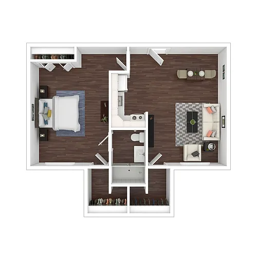 Floor plan One Bedroom
