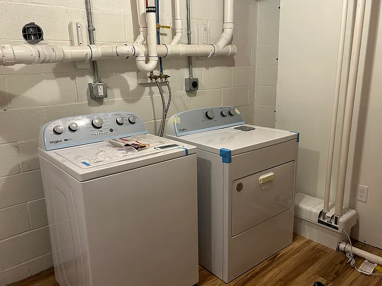 Laundry & storage area