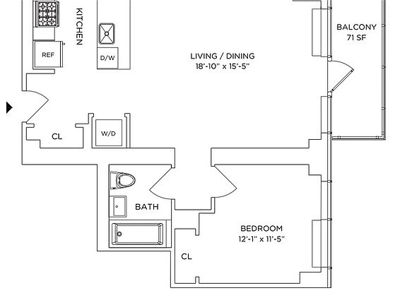 2nd image of 86 Fleet Pl APT 23D
