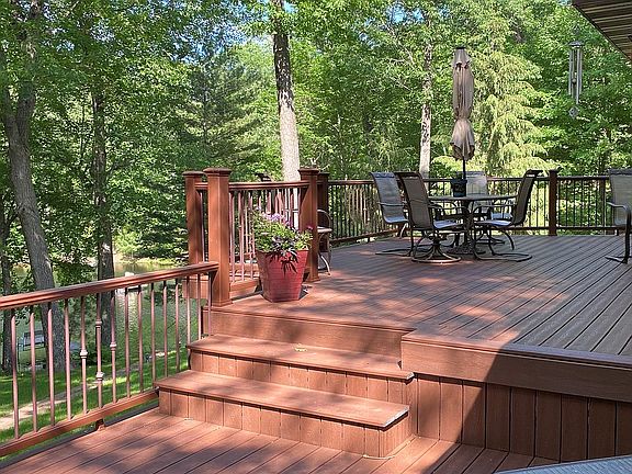 Deck with lake view