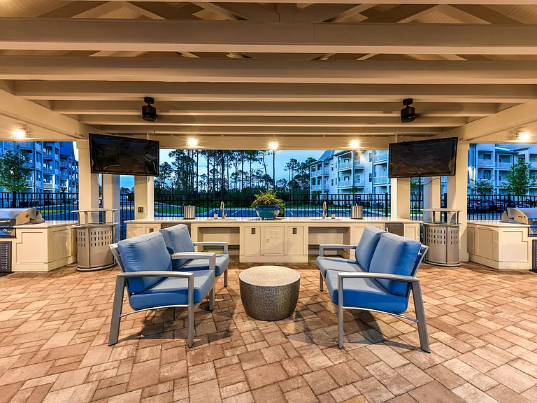 Poolside Entertainment Area