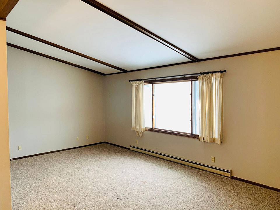 Living room with vaulted ceiling