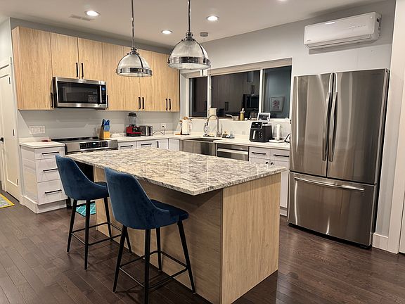 Spacious kitchen with huge island