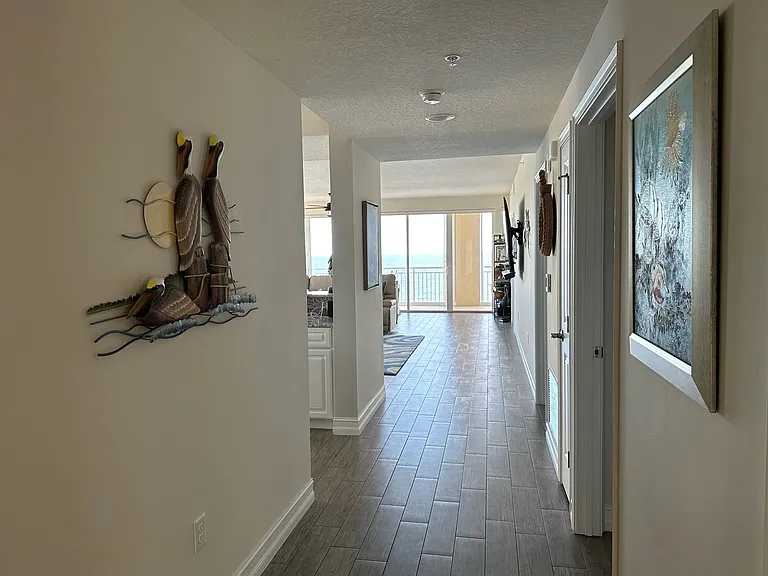 Looking down hallway from entry area