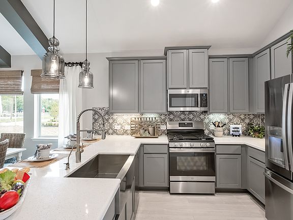 Kitchen with ample cabinet space