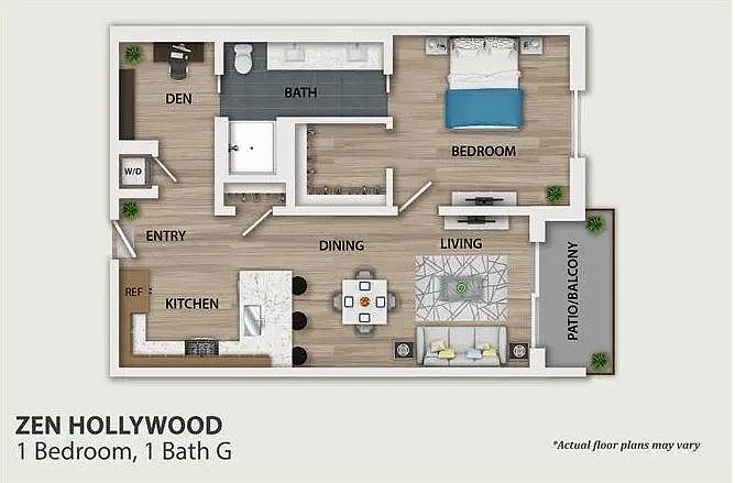 Floor plan 1 Bedroom A6
