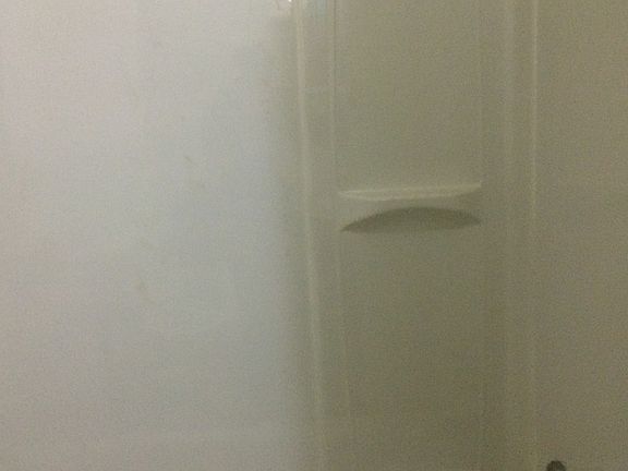 New tub surround in second floor bath