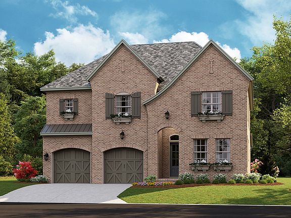 Newport II G - English Cottage 2-Car Front Load Garage Note Renderings may show optional featur