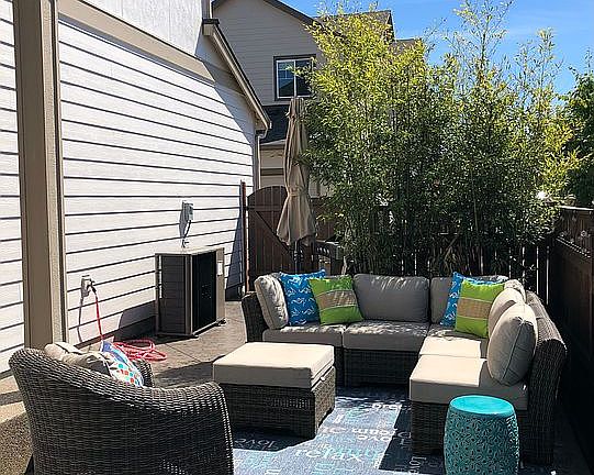 Side back yard
