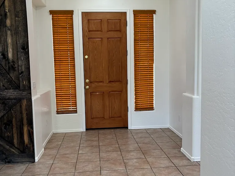 Inside the front door