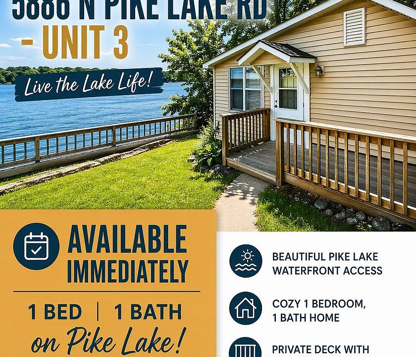 1st image of 5886 N Pike Lake Rd #3