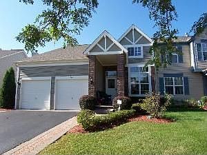 Front view 2 car garage