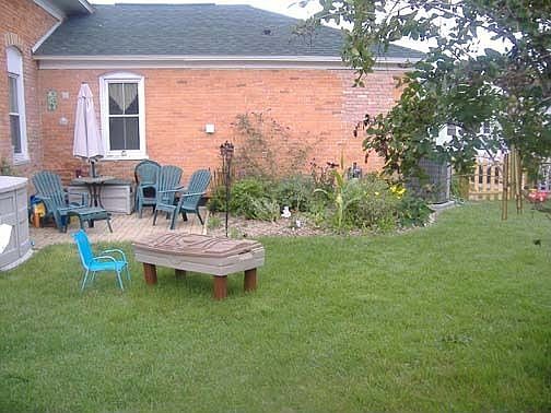 backyard is fenced